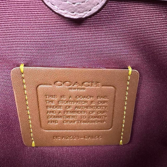 Coach Savannah Large Carryall Bag Crossbody In Leather/Powder Pink CAL56 NWT - Picture 7 of 10